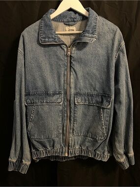 IZZUE Denim Zip Jacket in Medium